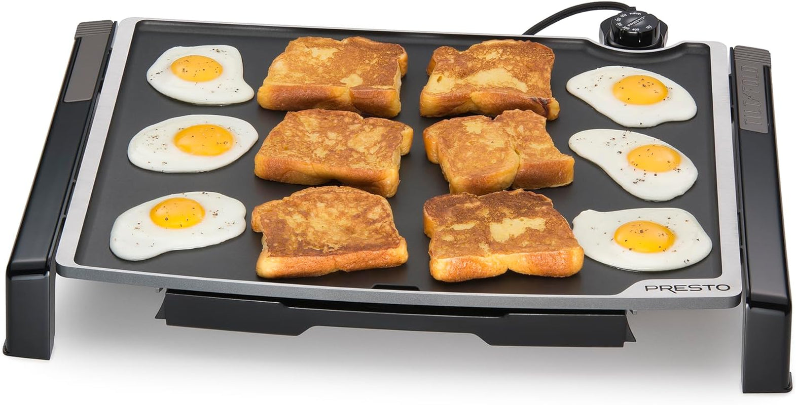 Presto 07073 XL Tilt-N-Fold Electric Griddle. Black - Image 9