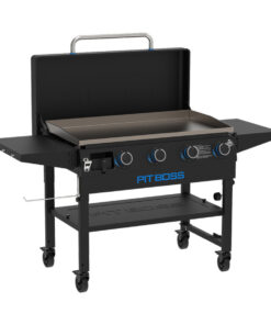 4-Burner Deluxe Griddle With Side Shelves + Lid - PB4BGD1