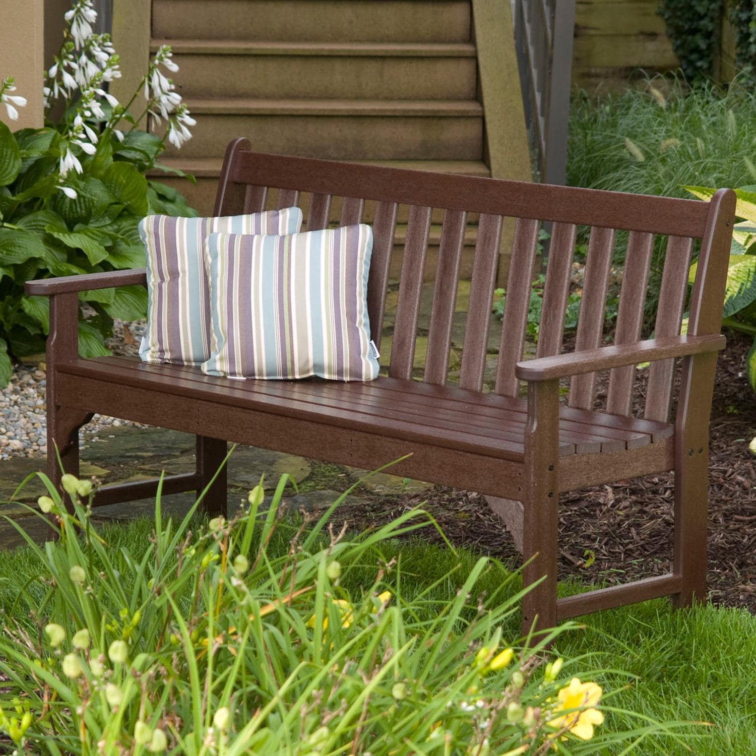 Polywoodd: Vineyard 60 Bench Mahogany