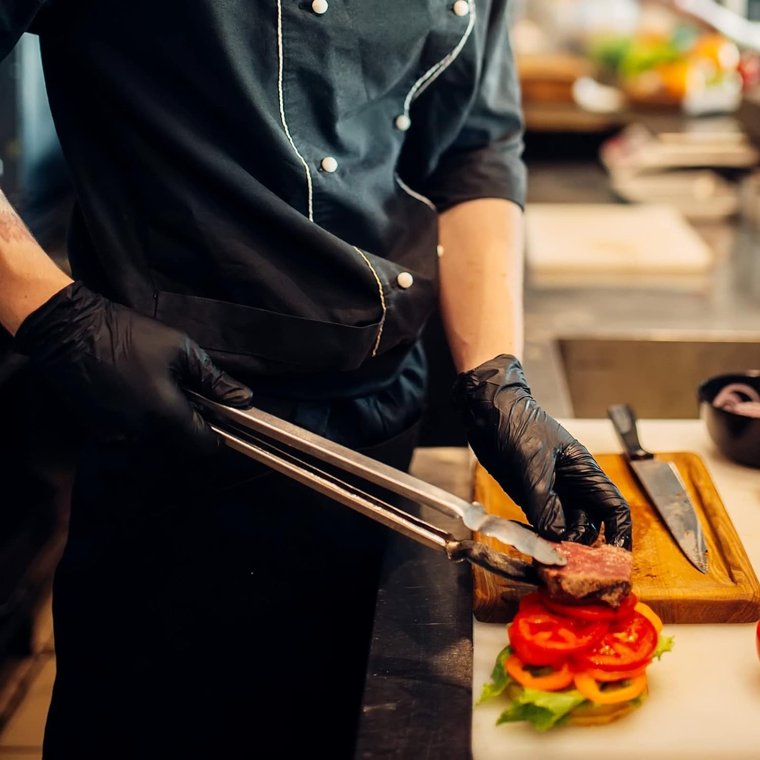 Black Vinyl Exam Gloves. 4 Mil. Disposable Latex-Free Plastic Gloves for Medical. Cooking & Cleaning. 100-Ct Box - Image 9