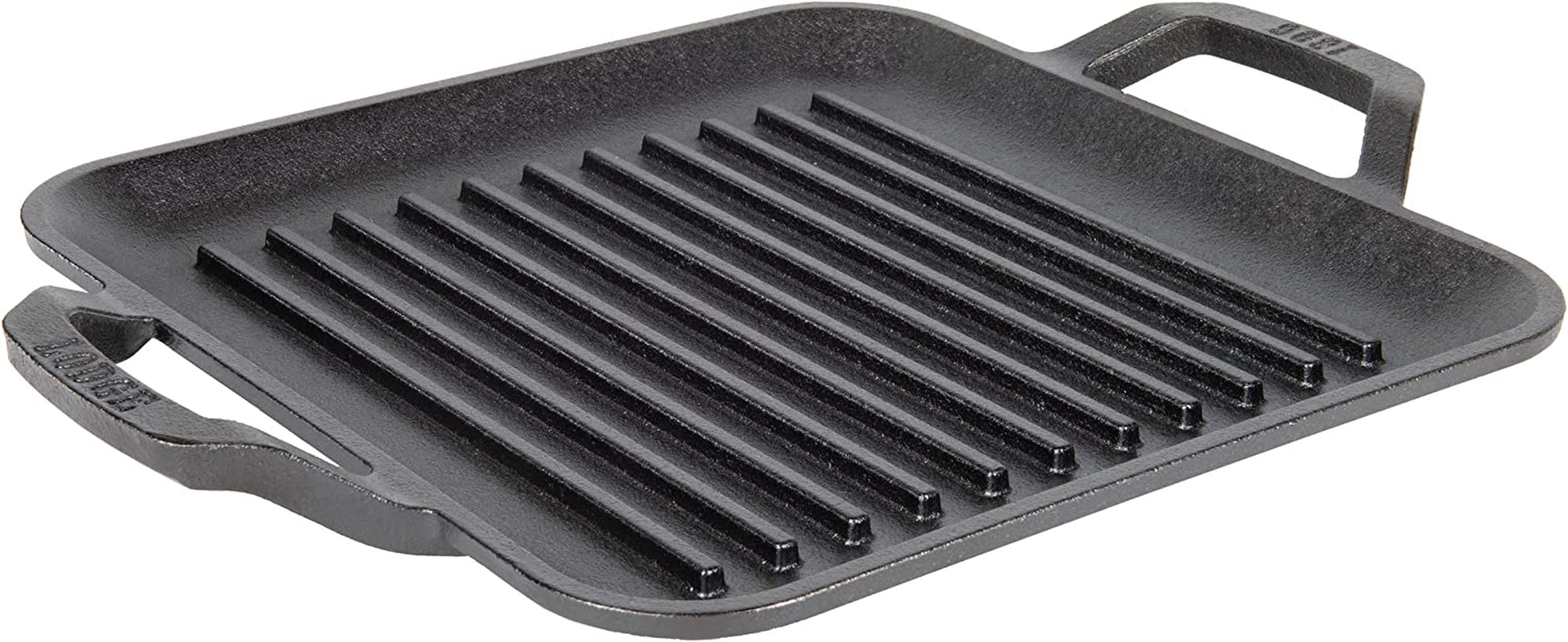 Cast Iron Chef Collection Square Grill Pan. Pre-Seasoned - 11 In