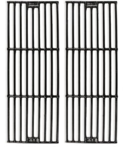 Hisencn Porcelain Cast Iron Cooking Grates Replacement for Chargriller Duo 5050. 3001. 5650. 3008. 3030. 3725. 4000. 2121. King Griller 3008 5252. Gas Grill Models Set of 4 Grill Grids