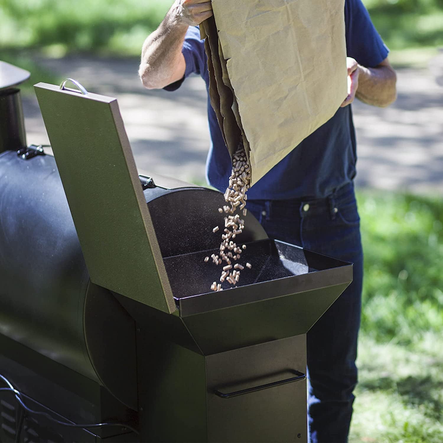 ZPG-450A 2023 Upgrade Wood Pellet Grill & Smoker 6 in 1 BBQ Grill Auto Temperature Control. 450 Sq in Bronze - Image 8