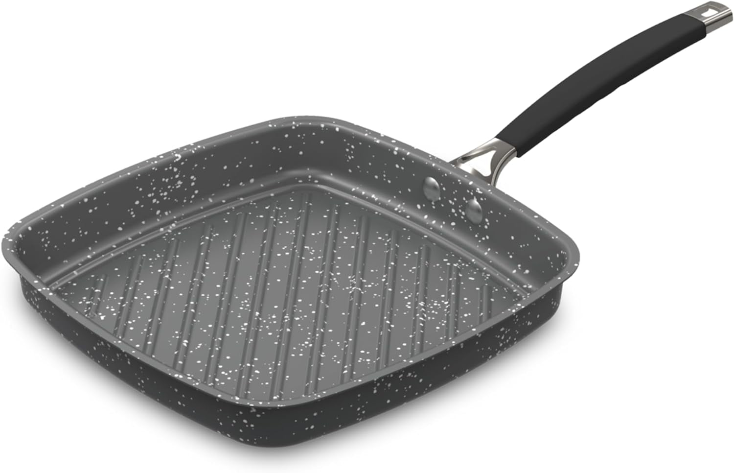 Verde Aluminized Steel Cookware with Ceramic Coating. Searing Grill Pan 10-Inch