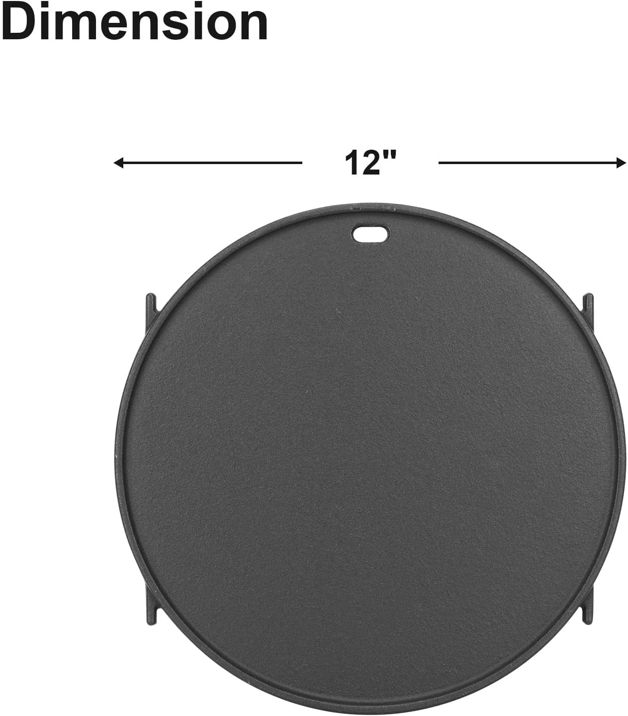 8834 Cast Iron Griddle for Weber Gourmet BBQ System Sear Grate. Griddle for 22-Inch Weber Kettle Premium/Charcoal Grill 22 Smokers. for Kettle Charcoal Grill Grate 22 Inch Diameter 12 - Image 3