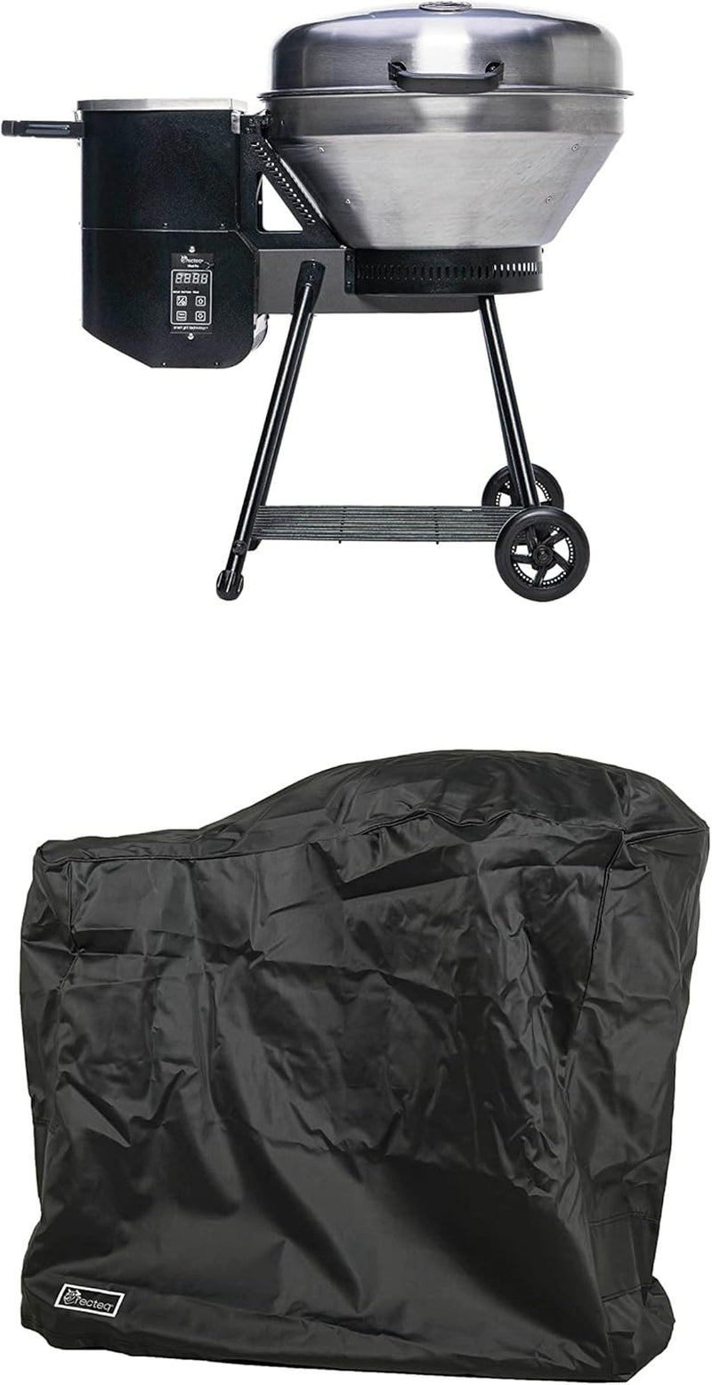 Recteq Pellet Grill RT-B380 Bullseye + Cover. BBQ. Outdoor. and Electric Pellet Smoker Grill. Electric Smokers. Uses 100% Wood Pellets for Ribs. Brisket. Chicken. Sear. Smoke