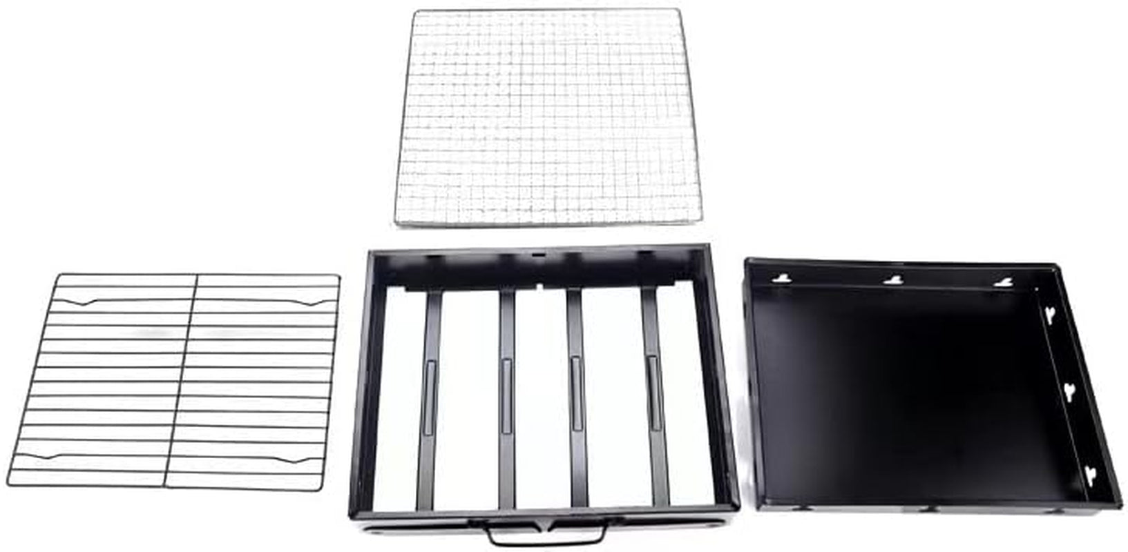 Folding Portable Barbecue Charcoal Grill. Barbecue Desk Tabletop Outdoor Stainless Steel Smoker BBQ for Outdoor Cooking Camping Picnics Beach - Image 8