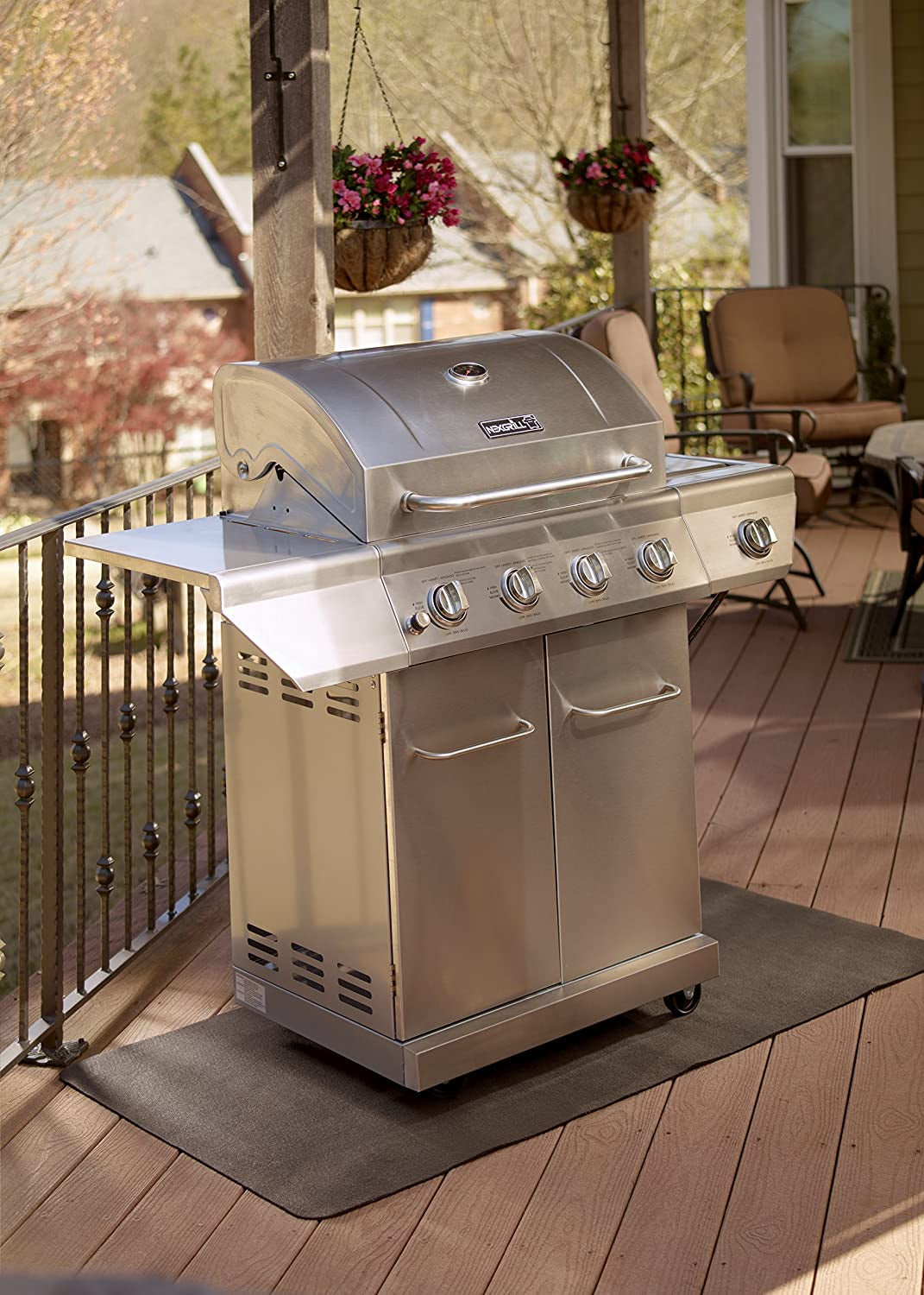 Diversitech Outdoor Gas Grill BBQ Floor Mat 48 X 30 - Absorbant Protection for Decks & Patios. Black - Image 4