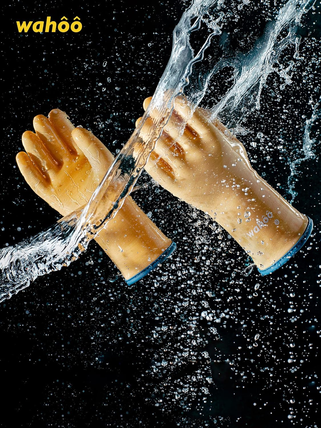 Wahoo Liquid Silicone Smoker Oven Gloves. Food-Contact Grade. Heat Resistant Gloves for Cooking. Grilling. Baking. Yellow. L/9 - Image 6