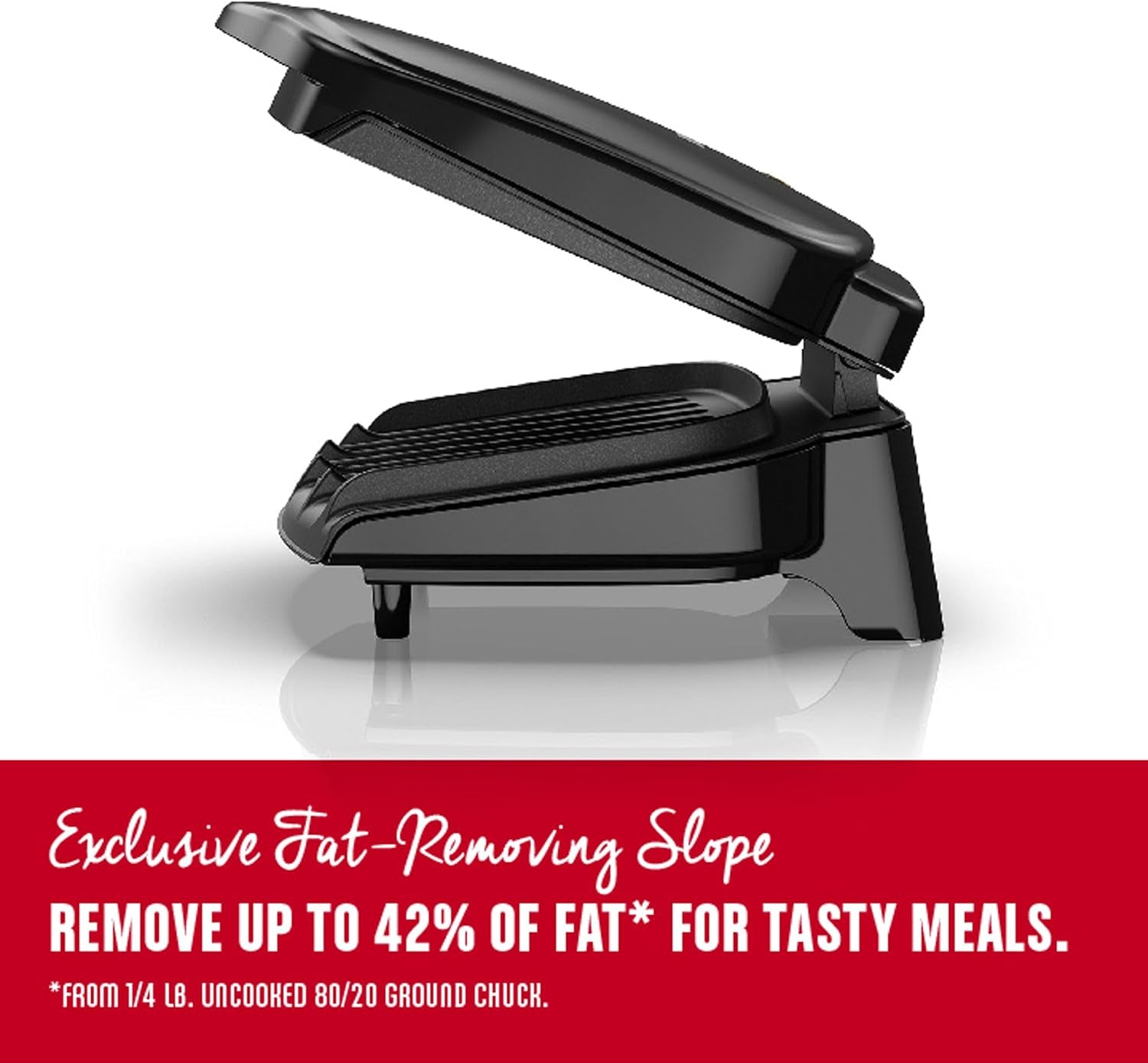 George Foreman 2-Serving Classic Plate Electric Indoor Grill and Panini Press. Black. Small Compact Size. GR10B - Image 6