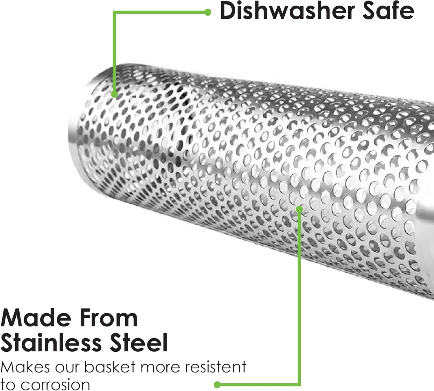 2Pcs Large Nesting Rolling Grill Baskets for Outdoor Grill. USA Based. Commercial Grade. 304 Stainless Steel BBQ round Grilling Baskets with Wood Handles Set with Oil Pourer/Brush and Grill Glove - Image 2