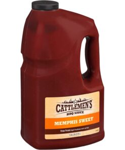 Cattlemen'S Memphis Sweet BBQ Sauce. 1 Gal - One Gallon of Sweet Memphis Barbeque Sauce. Best on Wings. Ribs. Burgers and More