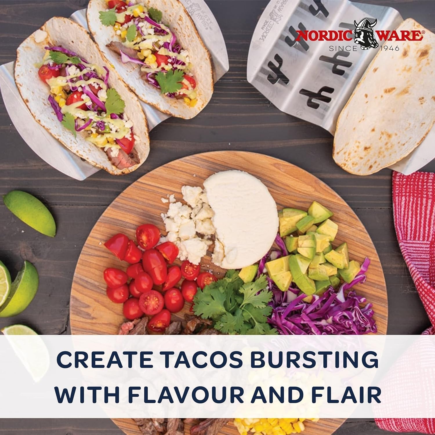 Nordic Ware 365 Indoor/Outdoor Stainless Steel Taco/Rib Grilling Rack. 8.5-Inch - Image 2