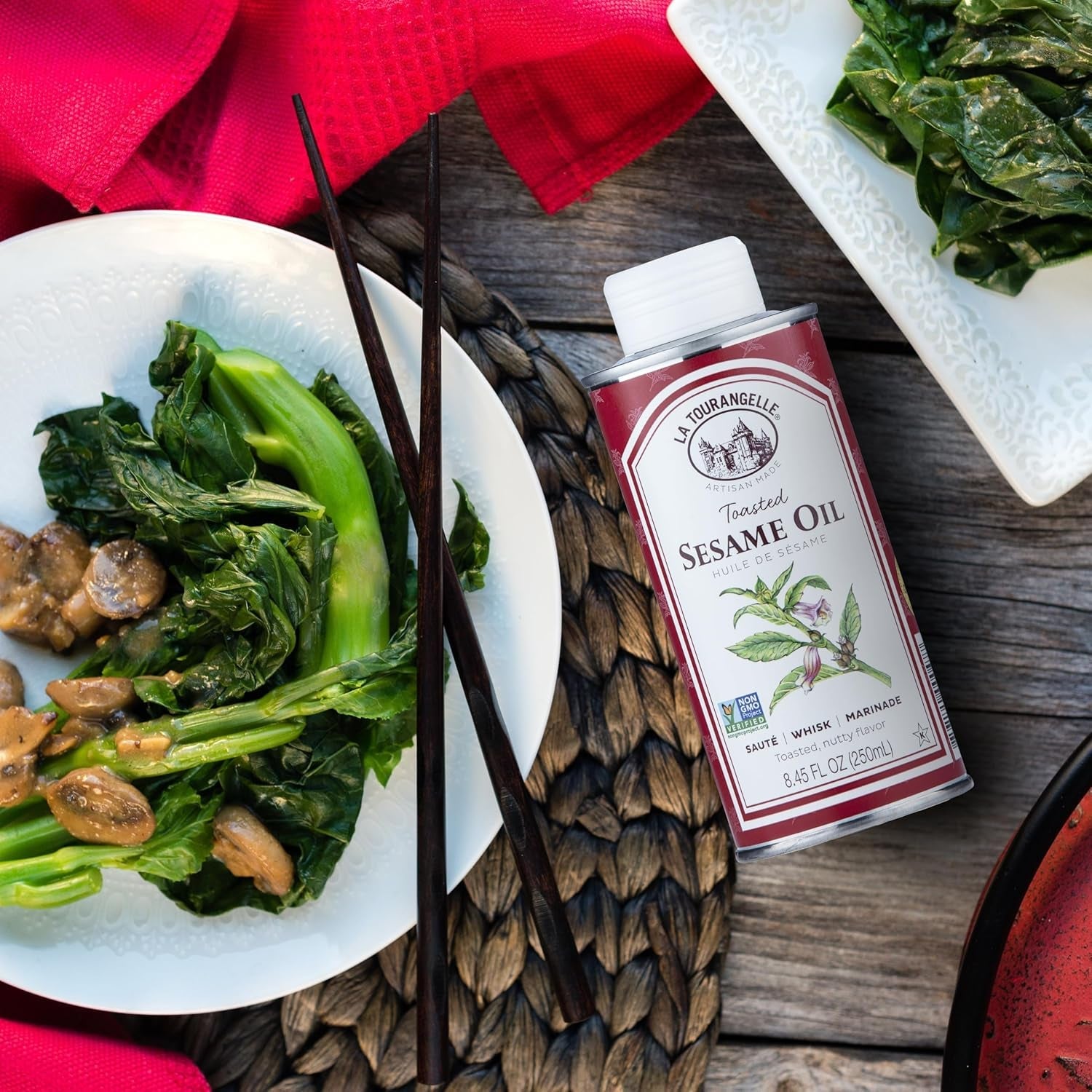 La Tourangelle. Toasted Sesame Oil. Great for Cooking. Add to Noodles. Stir-Fry. Vegetables. Vinaigrettes. and Marinades. 16.9 Fl Oz - Image 11