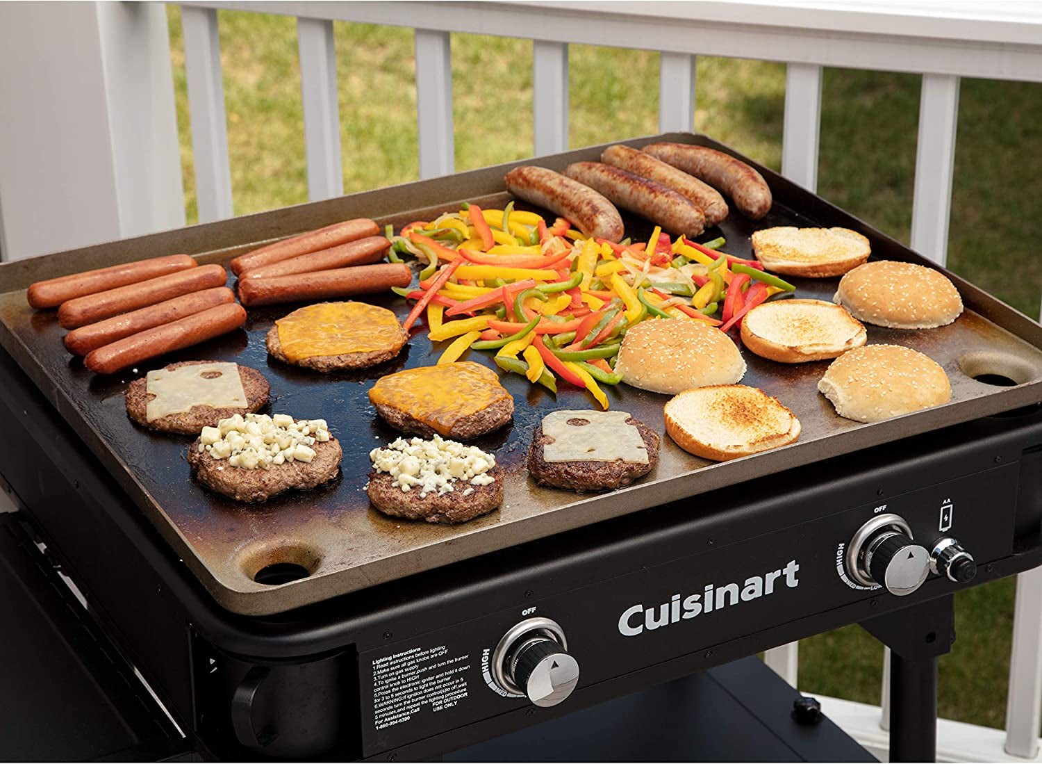 Flat Top Professional Quality Propane CGG-0028 28 Two Burner Gas Griddle - Image 10