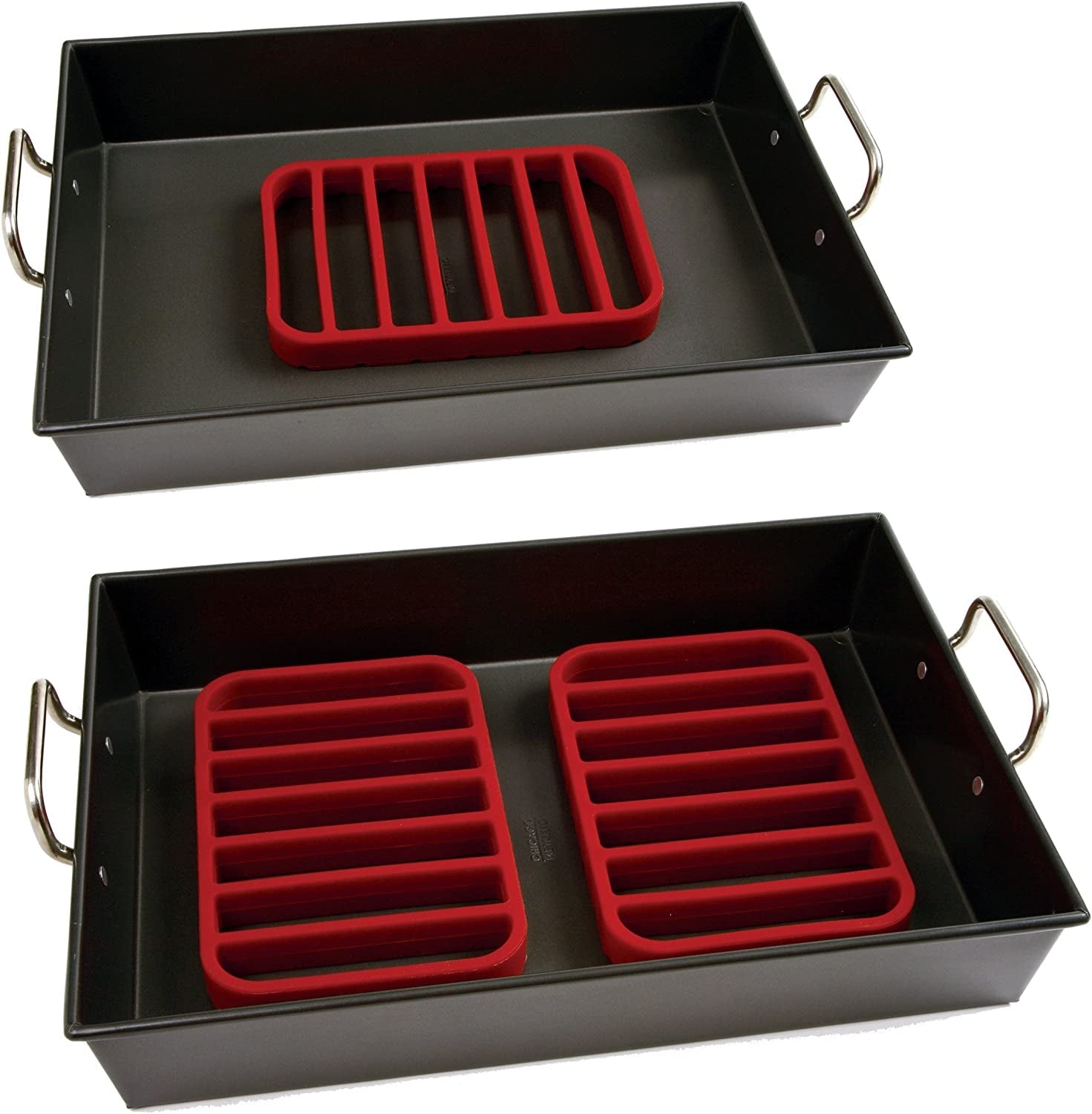Norpro. Red Rectangle Silicone Roasting Rack. 1 EA - Image 5
