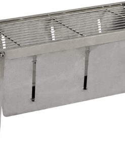 Fire Sense 63724 Stainless Steel Foldaway Charcoal Grill Heavy Duty Stainless Steel Construction for Outdoor Barbecues Camping Tailgating Traveling Charcoal Grate & Carry Bag Included