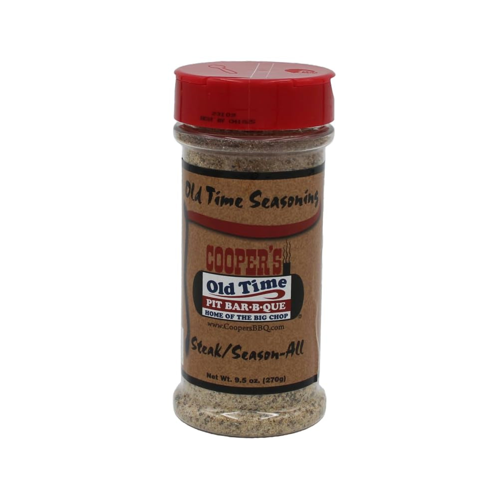 Cooper'S Old Time Pit Bar-B-Que - Llano. Texas Old Time Seasoning - Steak/Season-All (9.5 Ounce. Single)