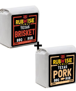 Texas Style Brisket Rub & Pork Rub by Rubwise | BBQ Rub & Spices for Smoking & Grilling | Dry Rubs | Great on Brisket. Steaks. Ribs. Burgers. Chops. Pork Butt. Tenderloin & More (1Lb Each)