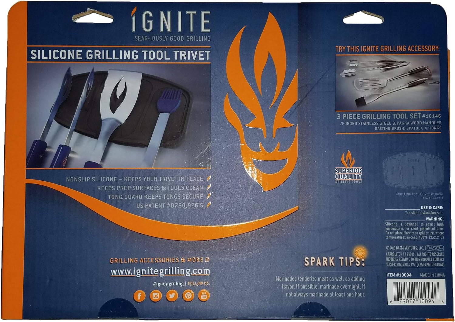 Ignite Silicone Grilling Trivet Is a 100% Nonslip Silicone Tool That Holds Tongs. Spatula & BASTING Brush Preventing Them from Contamination on the Grill'S Surface and Also Keeps Your Grill Clean. - Image 3