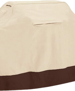 Vailge Grill Cover.58-Inch Waterproof BBQ Cover.600D Heavy Duty Gas Grill Cover. UV & Dust & Rip & Fading Resistant.Suitable for Weber. Brinkmann. Char Broil Grills and More.Beige