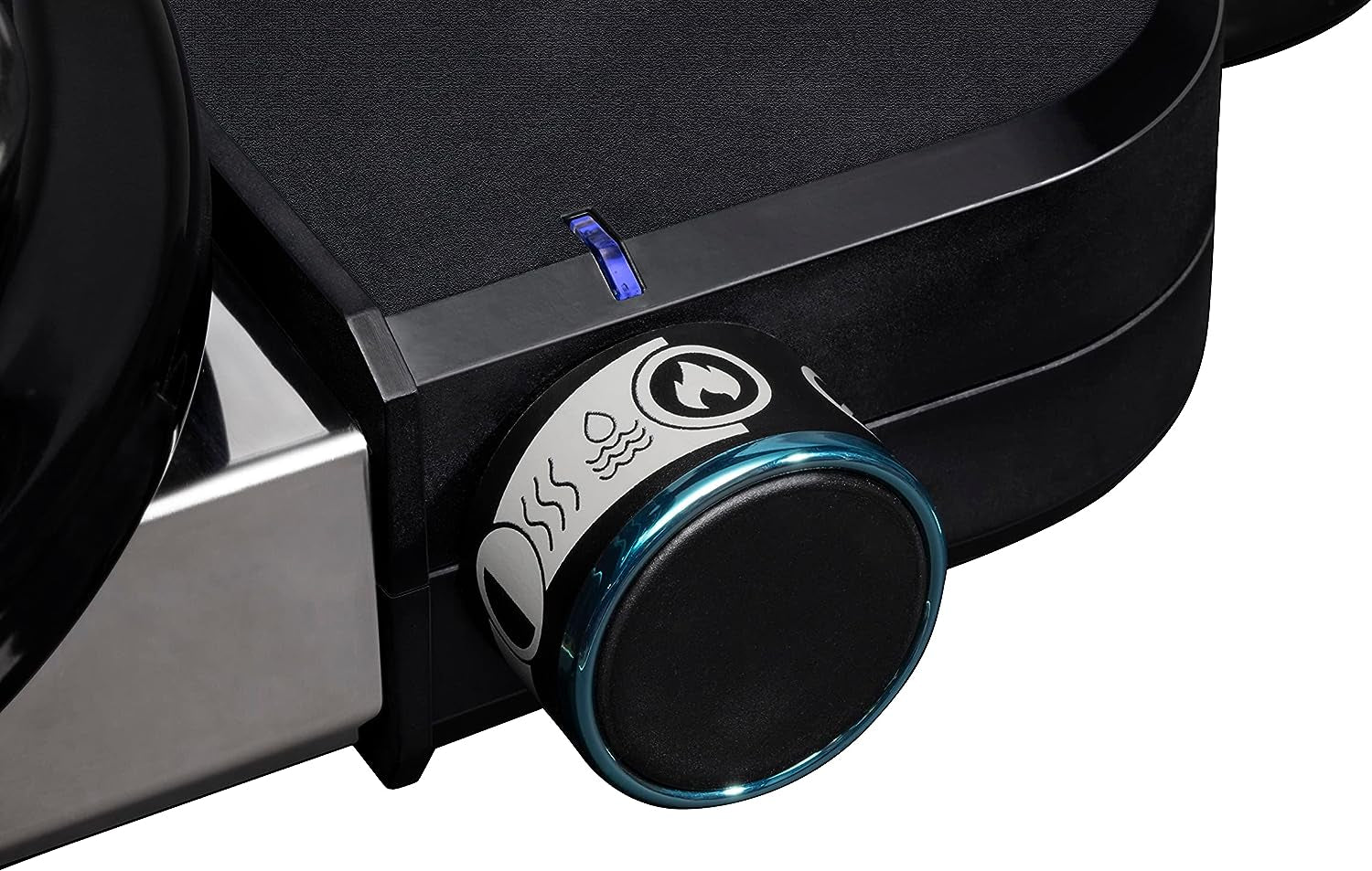 Lumin Compact Outdoor Electric Barbecue Grill. Black - Great Small Spaces Such as Patios. Balconies. and Decks. Portable and Convenient - Image 6