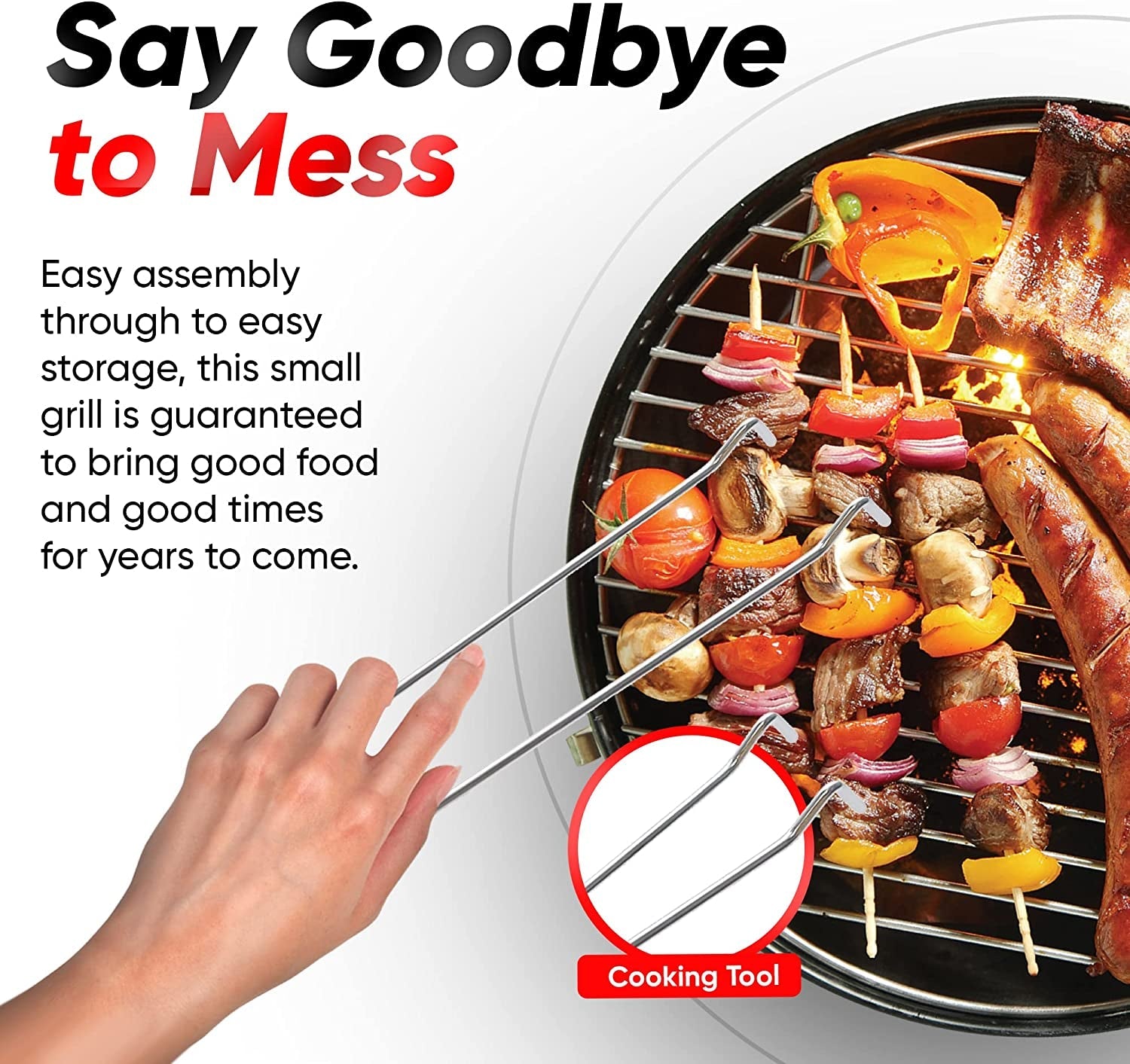 Gas One – 14-Inch Portable Barbecue Grill with 3-Point Locking Lid for Heat Preservation – Dual Venting System – Small Charcoal Grill for Backyard. Camping. Boat - Image 6