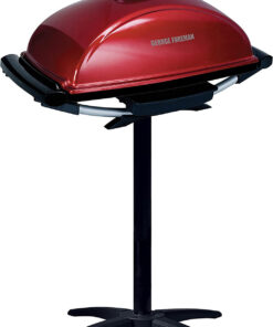 George Foreman Indoor Outdoor Electric Grill. Non-Stick Grill Griddle Plate. Healthy Grilling Drip Tray Reduces Fat. Portable Barbeque