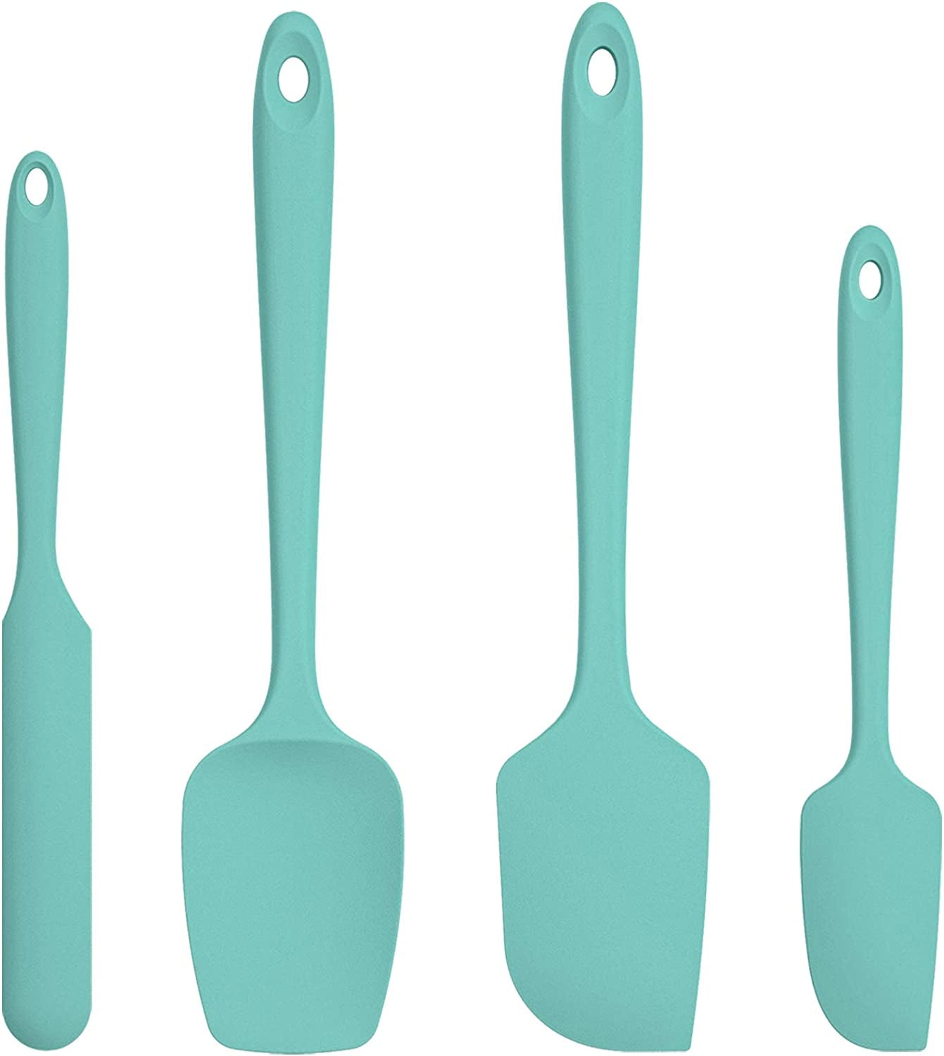 U-Taste Silicone Spatula Set with 600 Degrees Fahrenheit Heat Resistant (Teal/Aqua Sky) - Image 10