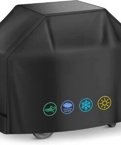 Grill Cover. BBQ Cover 59 Inch.Grill Covers Waterproof.Anti-Uv & Fade Resistant. Barbecue Grill Cover with Velcro Straps.Gas Grill Cover Rip Resistant.For Weber.Char Broil.Nexgrill Grills