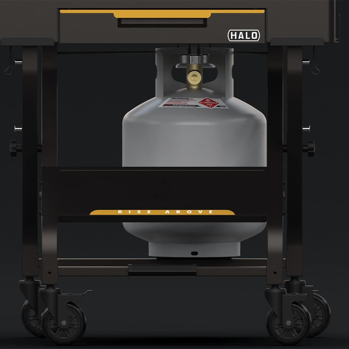 Outdoor Cart | Portable Outdoor Countertop Grill Cart | Drop down Drawer Storage | Collapsible | Tank Storage - Image 6