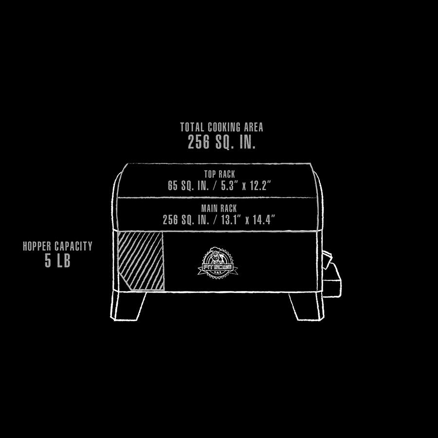 Portable Tabletop Wood Pellet Grill - PB150PPS. Mahogany - Image 4