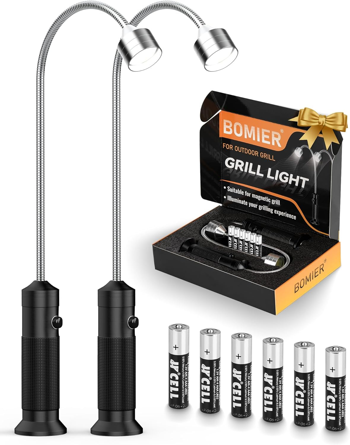 Grilling Gifts for Men. 2 Pack Magnetic Grill Lights for Outdoor Grill. Cooking Gifts. Bbq Gifts for Men. Grill Accessories. Mens Gifts for Christmas. Smoker Accessories Gifts for Men. Gadgets for Men
