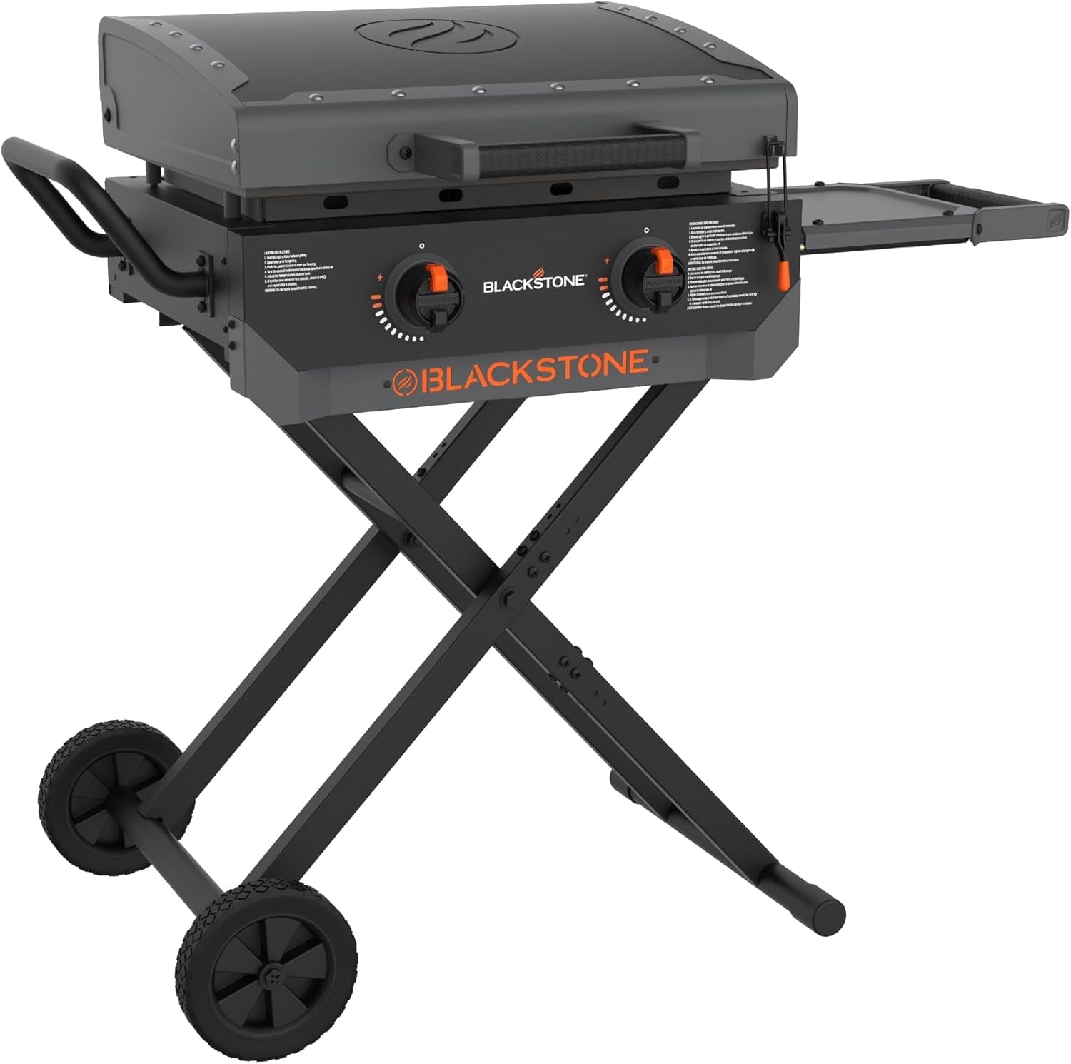 Blackstone 2401 Iron Forged 22 Griddle with Flexfold Legs. Powder Coated Steel. Black