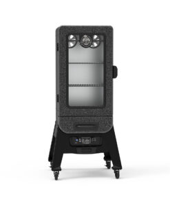 3-Series Digital Vertical Smoker. Silver Hammertone