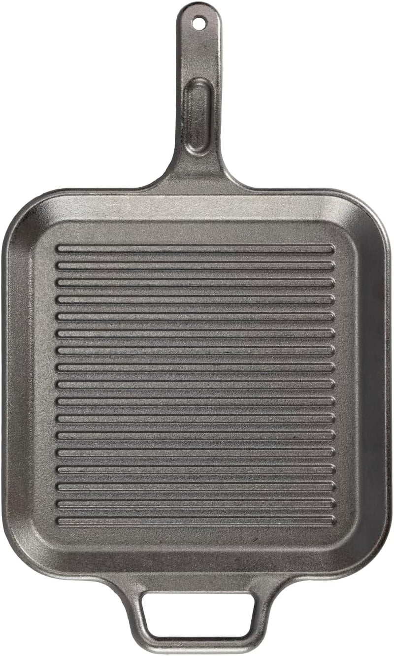BOLD 12 Inch Seasoned Cast Iron Grill Pan; Design-Forward Cookware - Image 2