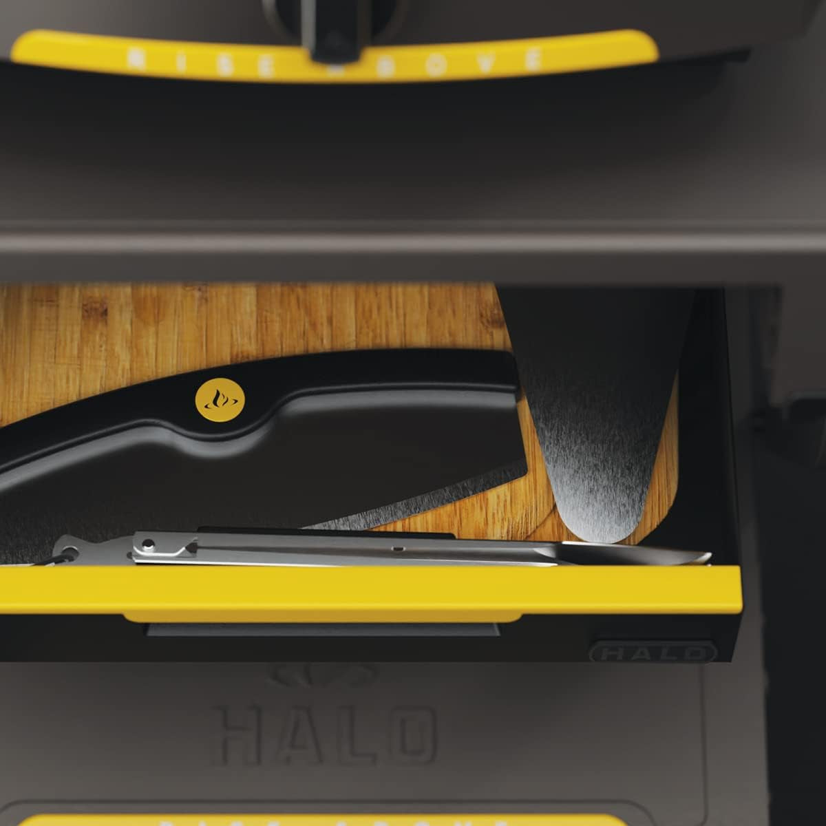 Outdoor Cart | Portable Outdoor Countertop Grill Cart | Drop down Drawer Storage | Collapsible | Tank Storage - Image 4