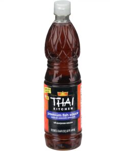 Thai Kitchen Premium Fish Sauce. 23.66 Fl Oz - One 23.66 Fluid Ounce Bottle of Fish Sauce Crafted for Dressings and Marinades for a Sweet. Tangy and Spicy Flavor