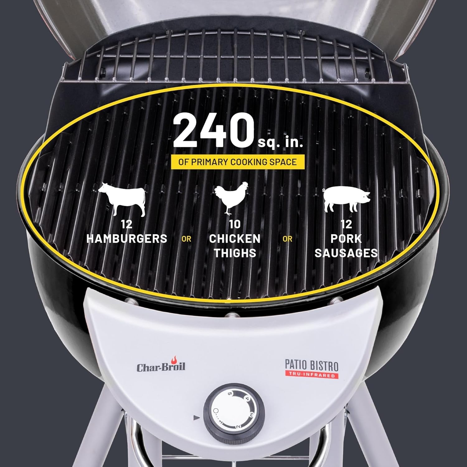 Char-Broil® Patio Bistro® Tru-Infrared Electric Grill. Black - 20602107 - Image 8