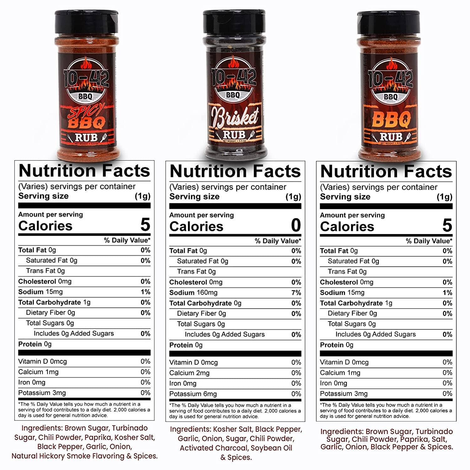 10-42 BBQ Brisket Rub | All-Natural Spice Seasoning for Steak. Rib. Beef Brisket | Barbecue Meat Seasoning Dry Rub | BBQ Rubs and Spices for Smoking and Grilling | No MSG. 5.5.Oz Bottle - Image 7