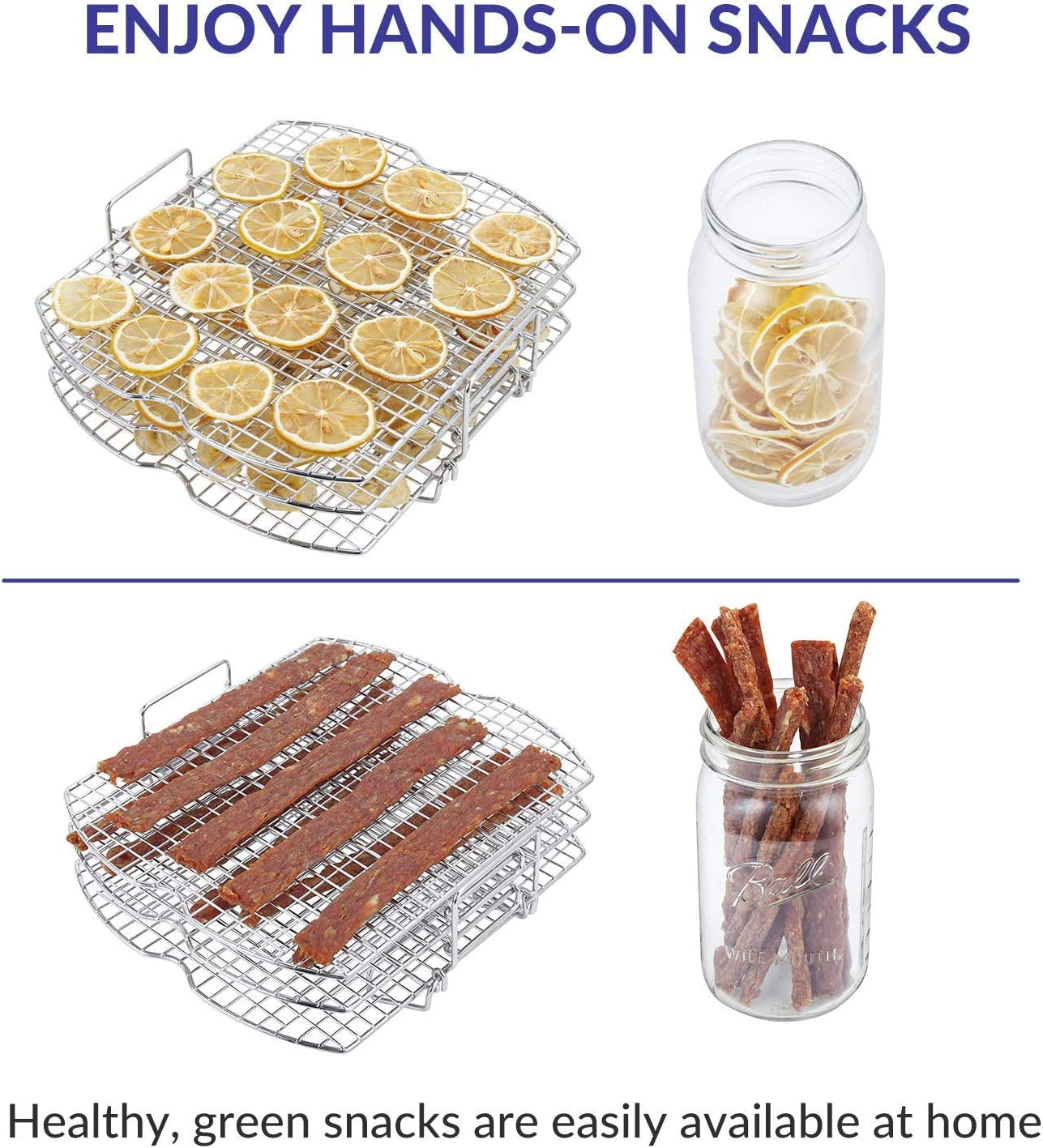 Dehydrator Rack Stainless Steel Stand Compatible with Ninja Foodi AG300. AG300C. AG301. AG301C. AG302. AG400. IG301A Ninja Foodi Grill Accessories - Image 4