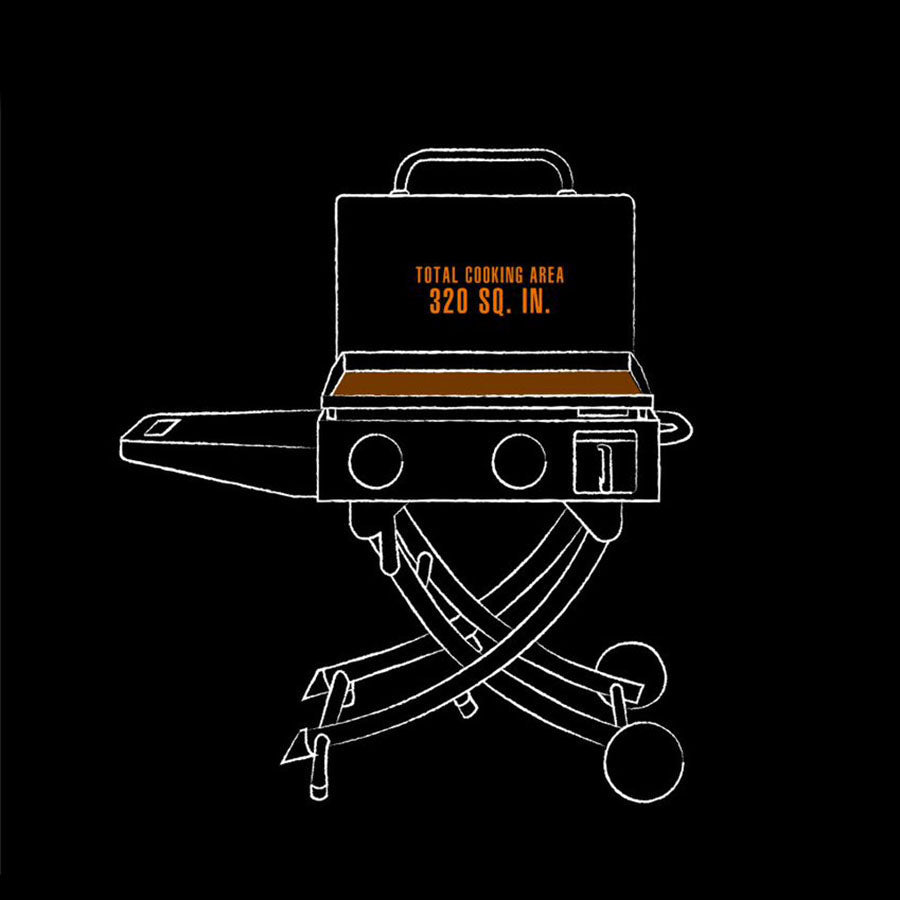Sportsman Portable 2-Burner Griddle With Legs - PB2BSPS - Image 8