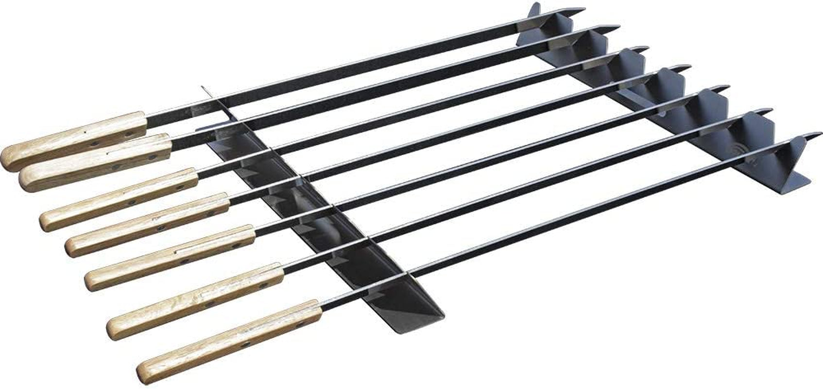 Goutime Stainless Steel Shish Kabob Skewer Rack with Storage Bag. Universal Barbecue BBQ Skewers Holder for Grill - Image 4