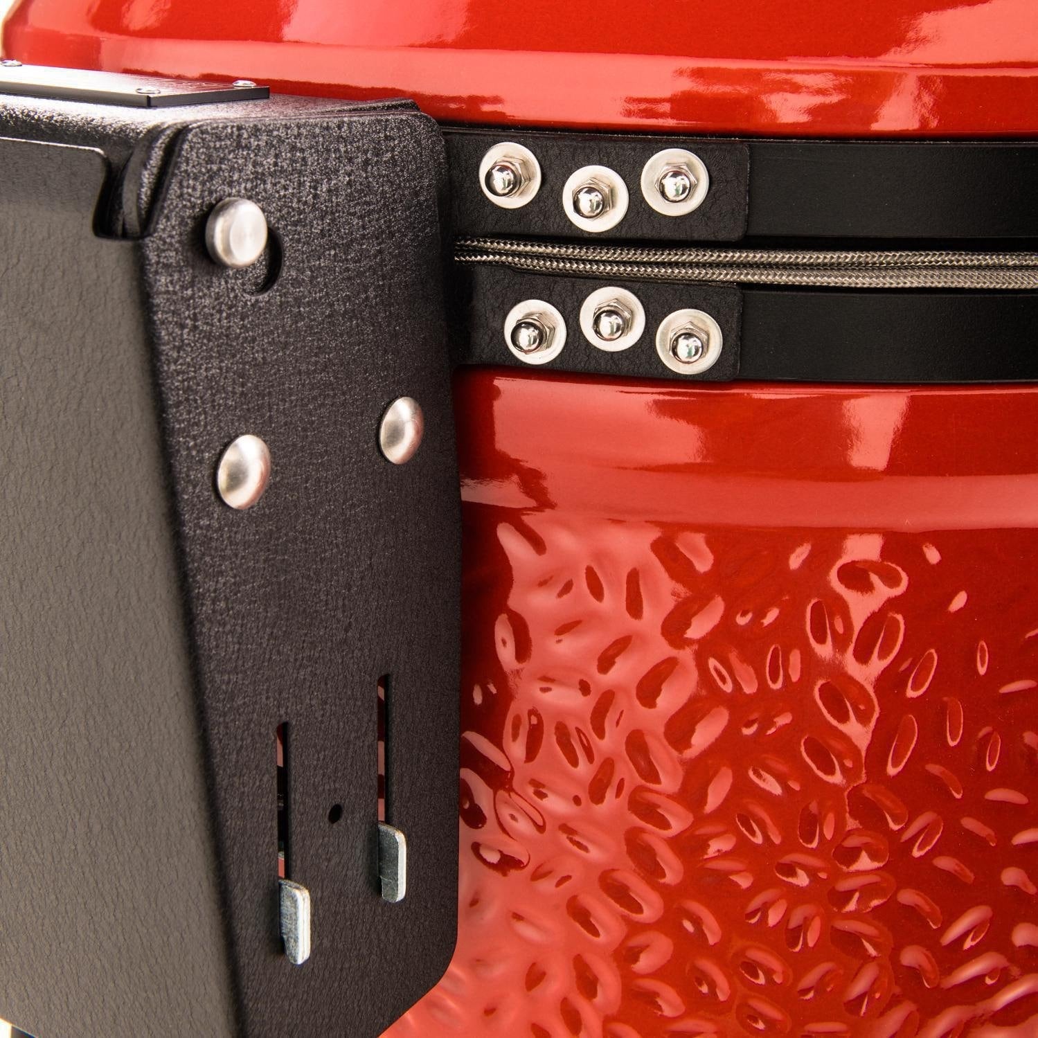 Kamado Joe: Classic Joe III w/ Cart. Hyperbolic Insert. Aluminum Side Shelves. Heat Def. D&C. Tools - Image 13