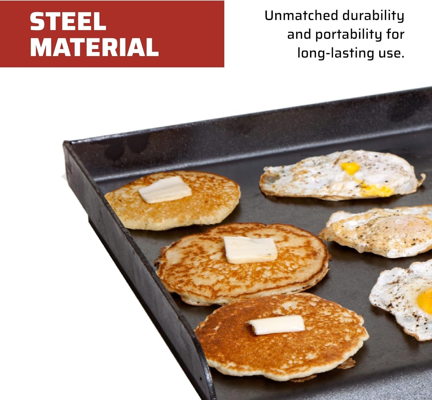 Camp Chef 3-Burner Griddle - Professional Flat Top Griddle for Camp Chef Cooking Systems - Outdoor Cooking Equipment - Fits 16 Cooking Systems - Image 5