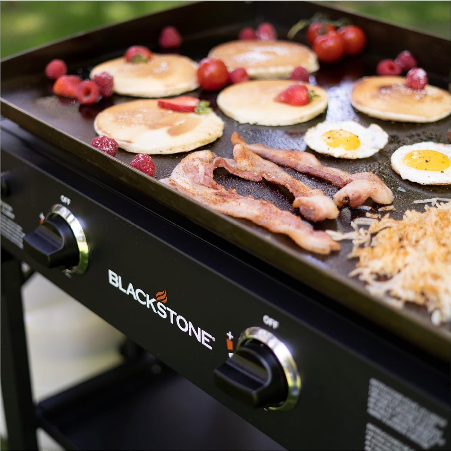 Flat Top Gas Grill Griddle 2 Burner Propane Fuelled Rear Grease Management System. 1517. Outdoor Griddle Station for Camping. 28 Inch - Image 4