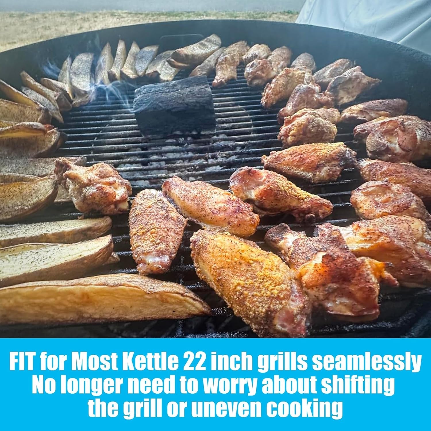 Charcoal Heat Controller for Most Weber 22'' Kettle Charcoal Grill.Bbq Whirlpool for Nexgrill Charbroil 22 in Kettle XL Kamado/Big Green Egg.Stainless Steel BBQ Charcoal Grill Accessories - Image 6