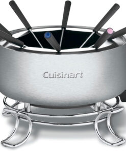 Cuisinart Fondue Pot. 3 Quart. for Chocolate. Cheese. Broth. Oil. Stainless Steel. CFO-3SSP1