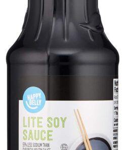 Amazon Brand - Happy Belly Low Sodium Soy Sauce. 15 Fl Oz (Pack of 1)