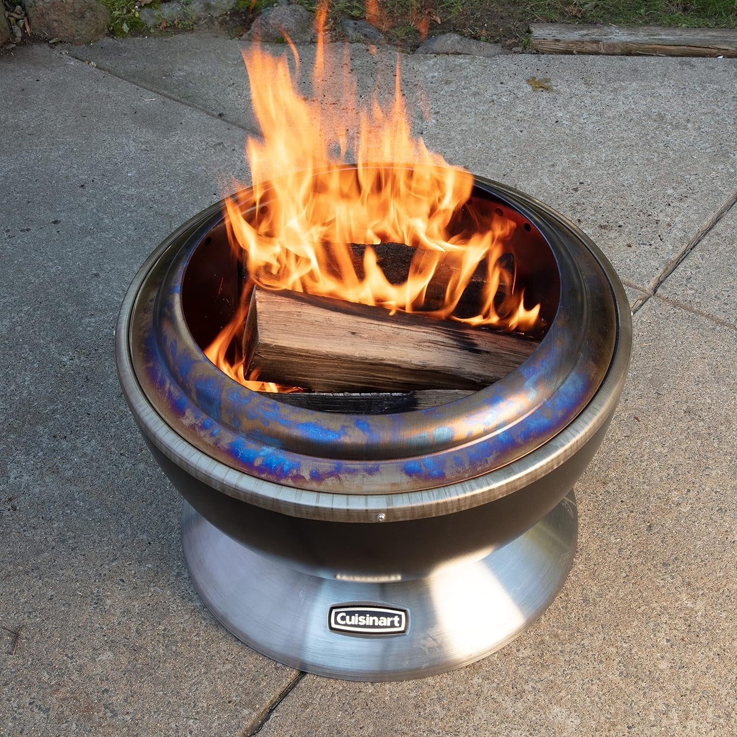 Cuisinart 24 Cleanburn Smokeless Fire Pit with Removable Base for Ash. Portable Outdoor Wood Burning Fireplace. Smoke Free Stainless Steel Outdoor Heater. Enhanced Airflow and Easy Cleanup - Image 12